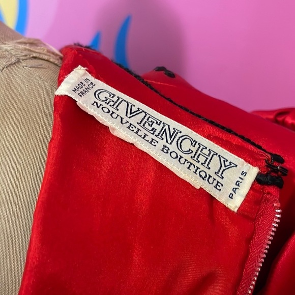 Givenchy Red Silk Black Sequin Velvet Matador Gown 1980s - Picture 9 of 16